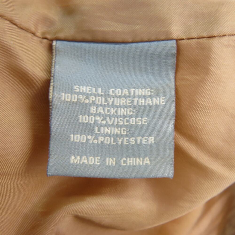 Bagatelle Faux Leather Jacket Women’s Small Camel Bronze Soft Moto Street Style - Picture 11 of 12